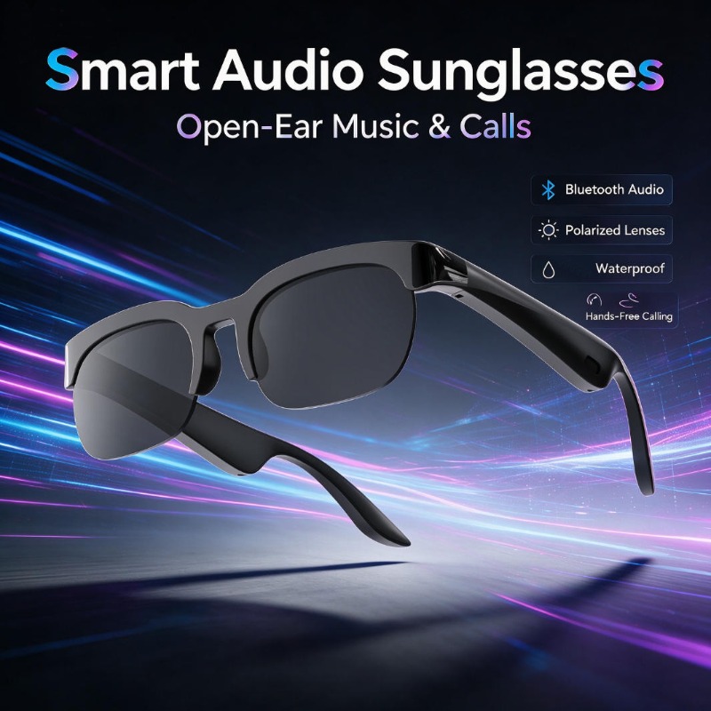 Audio Music Video - Kacamata Audio Pintar Kacamata Bluetooth Open-Ear