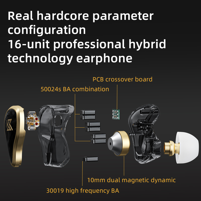 KZ ZAS Earphone Berkabel Logam - Audio Music Technology ulasan dan harga