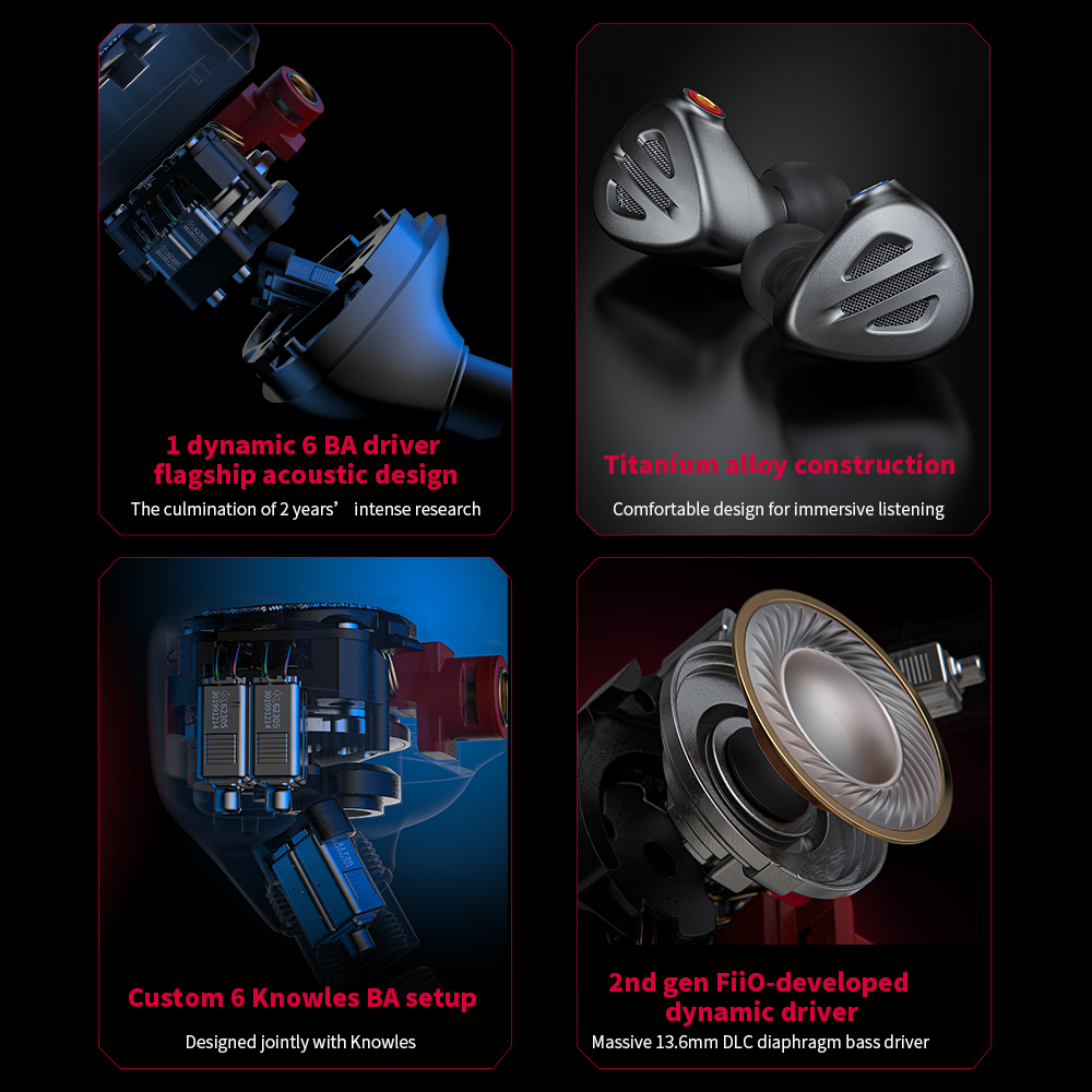 FiiO FH9 Earphone In-ear HiFi  - Audio Music Technology ulasan dan harga