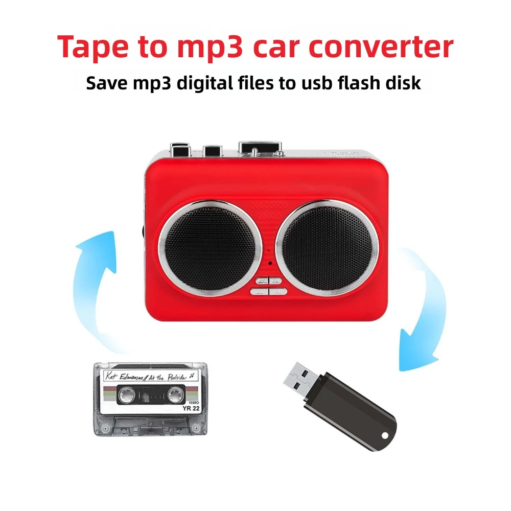 Pemutar Kaset USB, Perekam Aud - Audio Music Converter To Mp3 ulasan dan harga