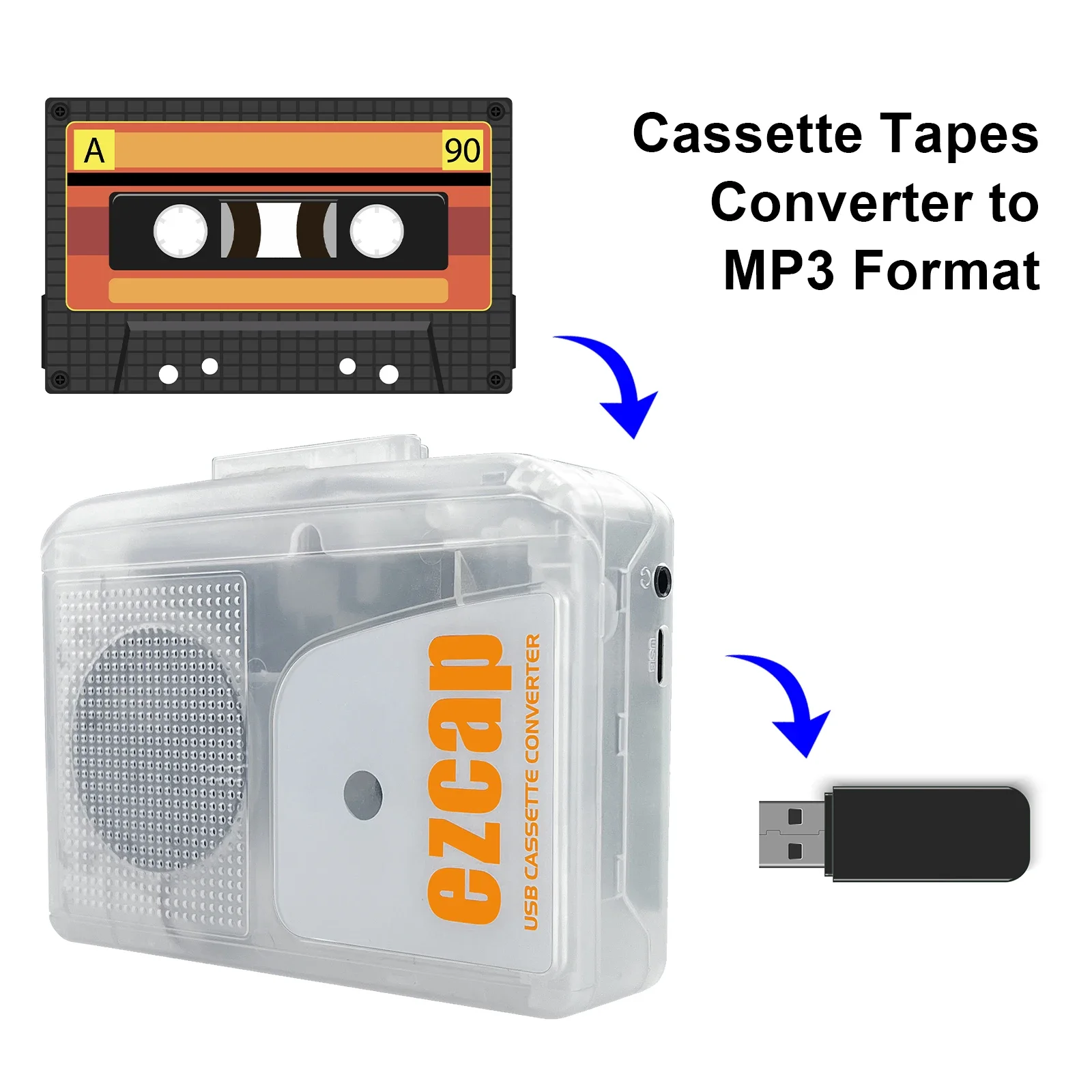 Pemutar Kaset USB EZCAP249 Bar - Audio Music Converter To Mp3 ulasan dan harga