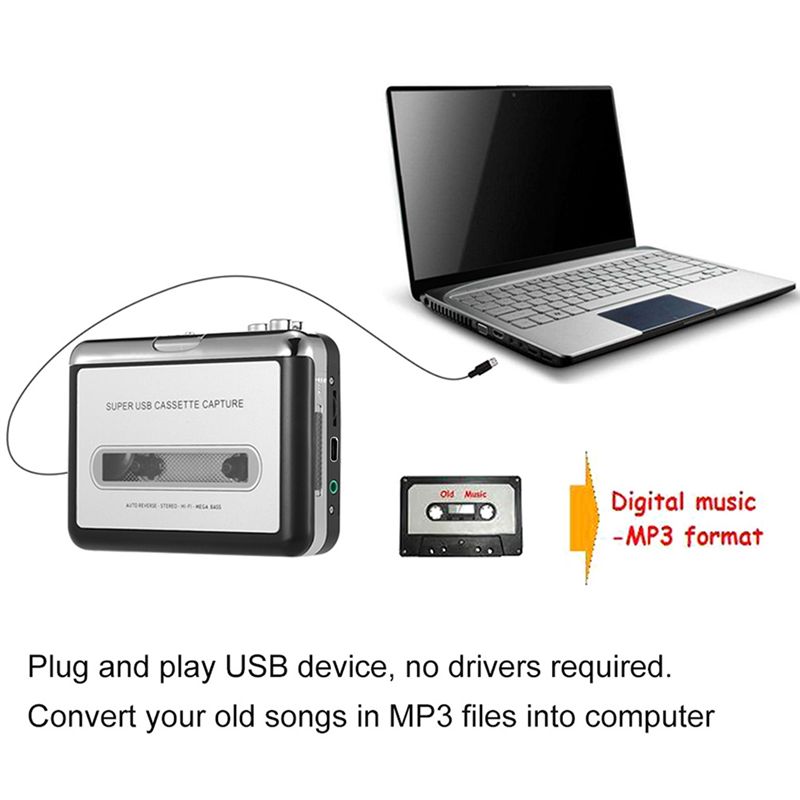B27B USB Konverter Kaset Tape  - Audio Music Converter To Mp3 ulasan dan harga