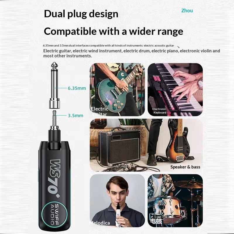 Sistem Nirkabel Gitar SWIFF AU - Audio & Music Xbox ulasan dan harga