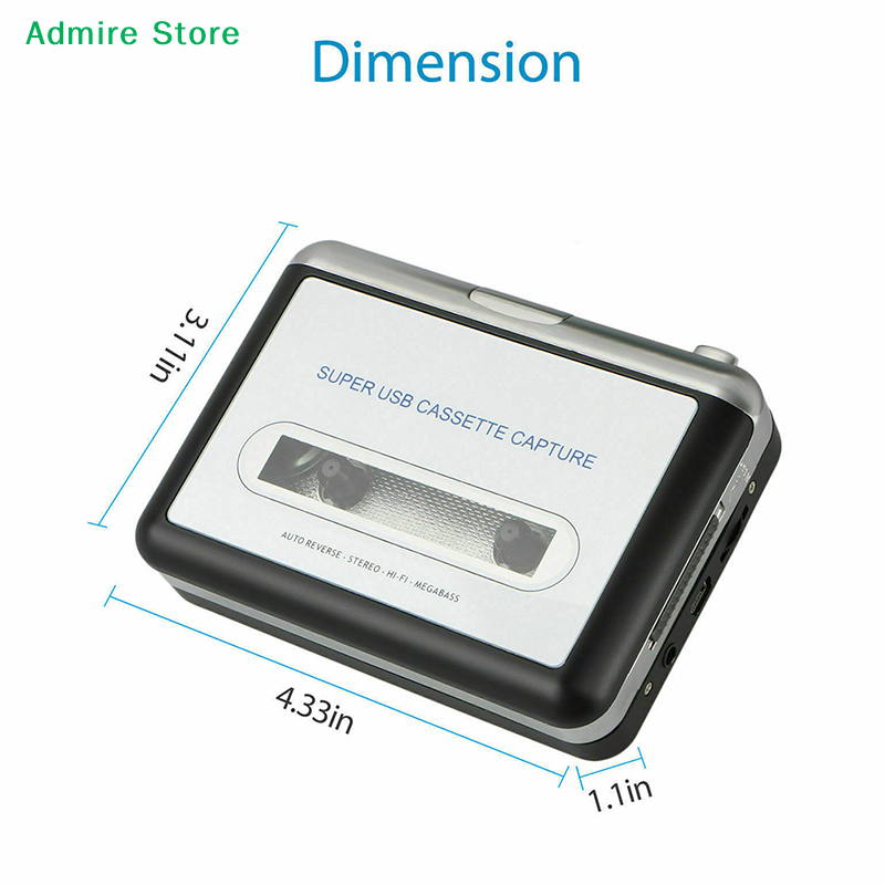 [G] Konverter Kaset USB Portab - Audio Music Converter To Mp3 ulasan dan harga