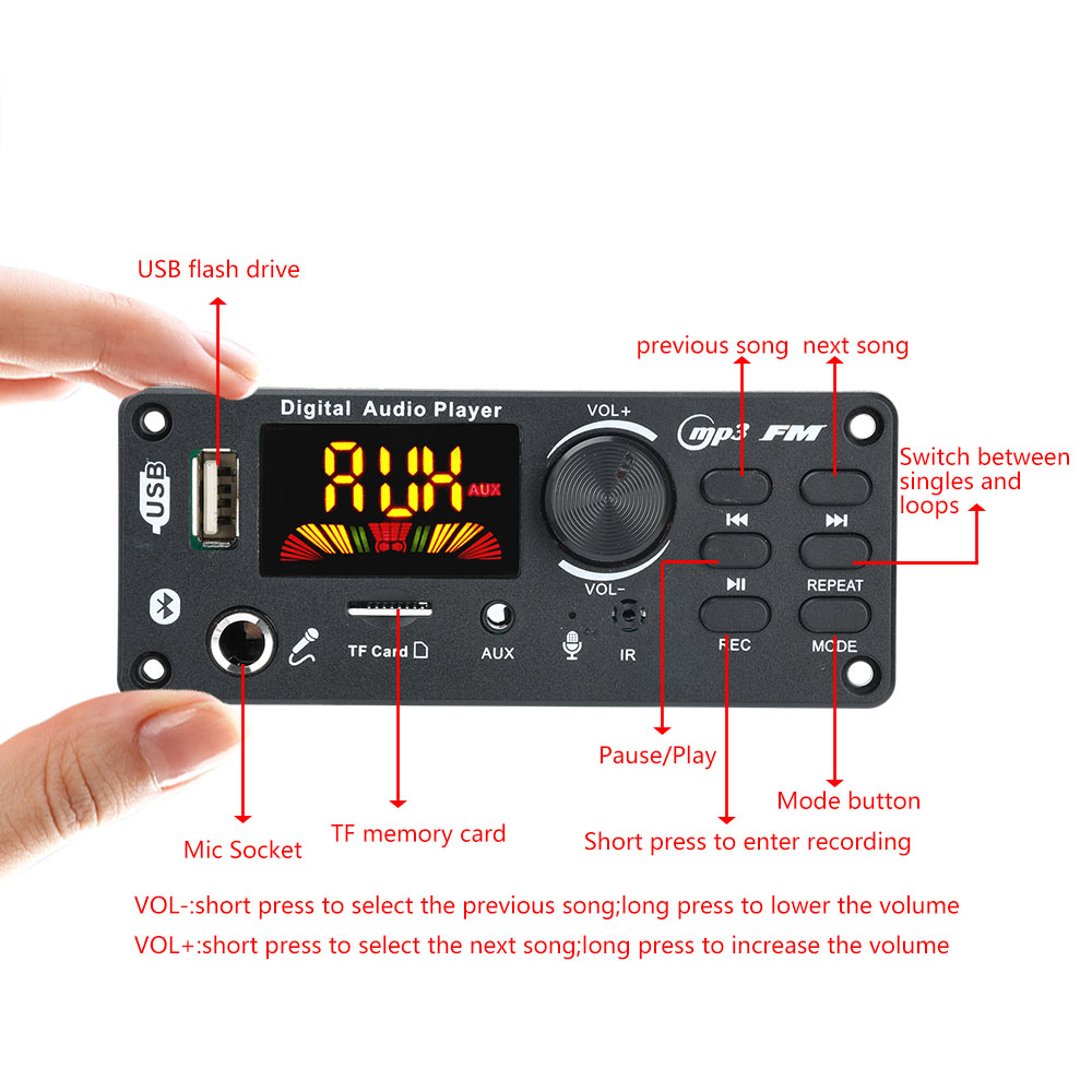 DC 5-12V Modul Dekoder Audio M - Audio Music Converter To Mp3 ulasan dan harga