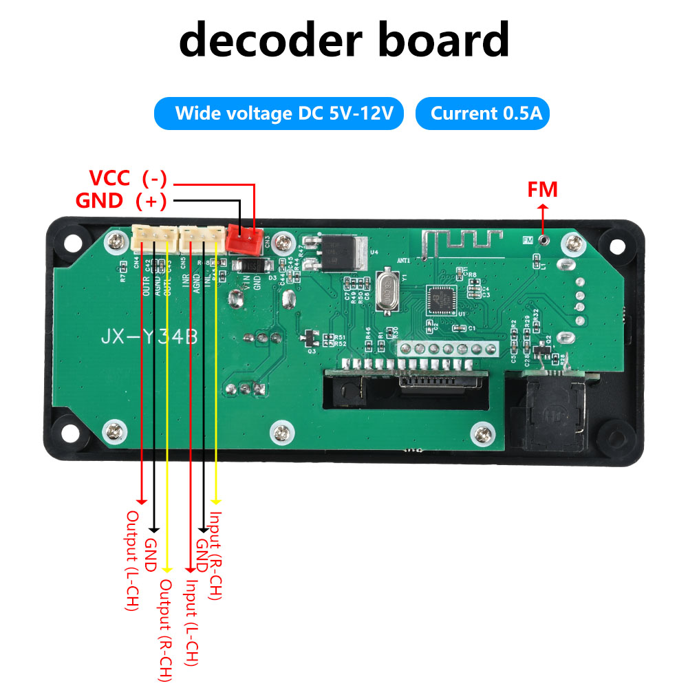DC 5-12V Modul Dekoder Audio M - Audio Music Converter To Mp3 ulasan dan harga