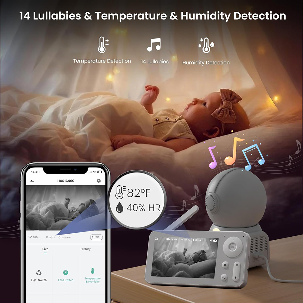 Monitor bayi 2K, dengan 2 kame - Audio Music Video ulasan dan harga