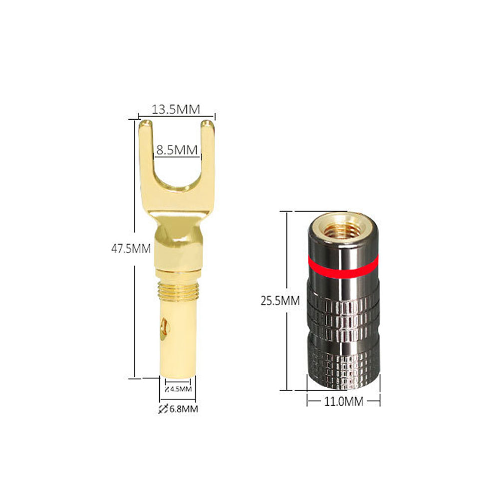 Colokan pisang Speaker berlapi - Audio Music Hifi ulasan dan harga